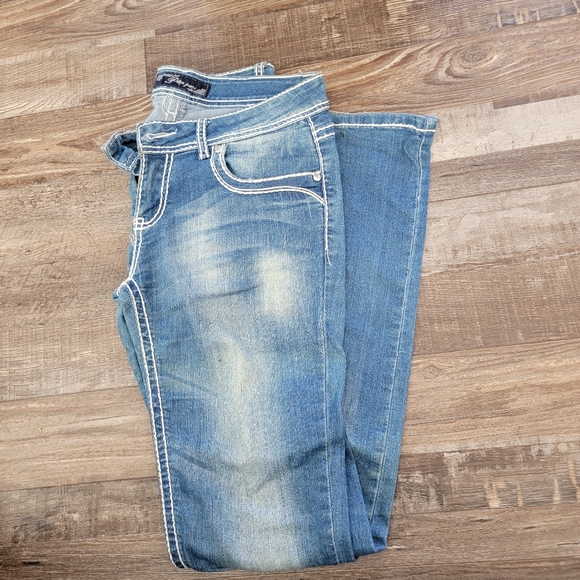 P and P fashion style straight leg jeans size 9/10 - Picture 2 of 5